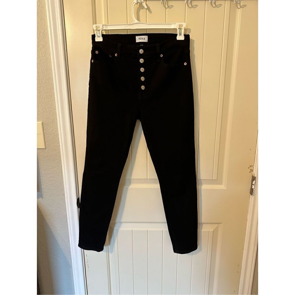NWOT Pistola Button Fly Black Skinny Jeans - Size 28 - P8631TEN-KTL